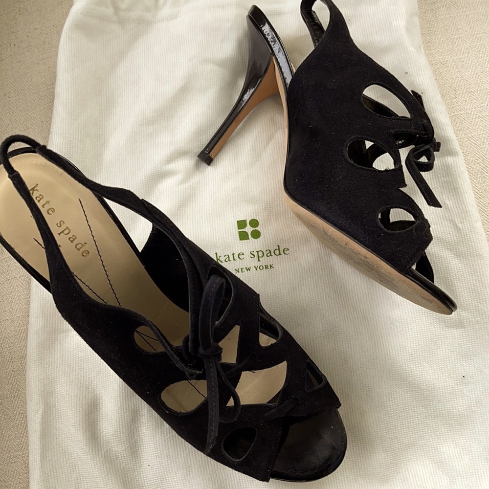 Black Kate Spade heels.